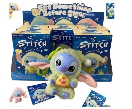 LABUBU stiliaus "Stitch" siurprizas dėžutėje, pliušinis pakabukas